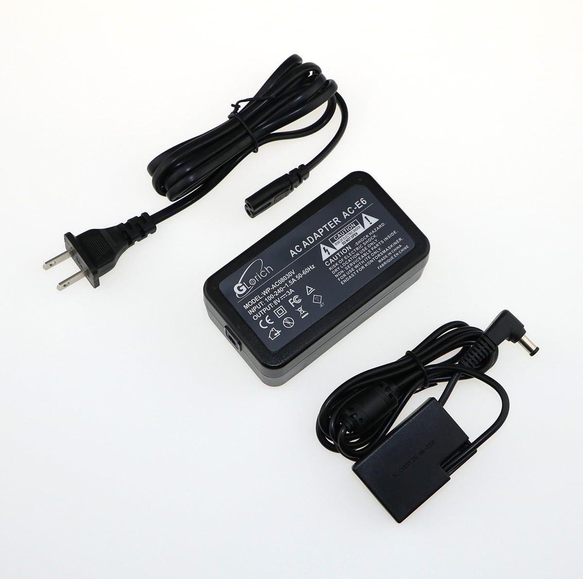 Glorich ACK-E18 replacement AC Power Adapter Kit / Charger for Canon EOS 750D 760D Rebel T6i T6s Digital SLR Cameras