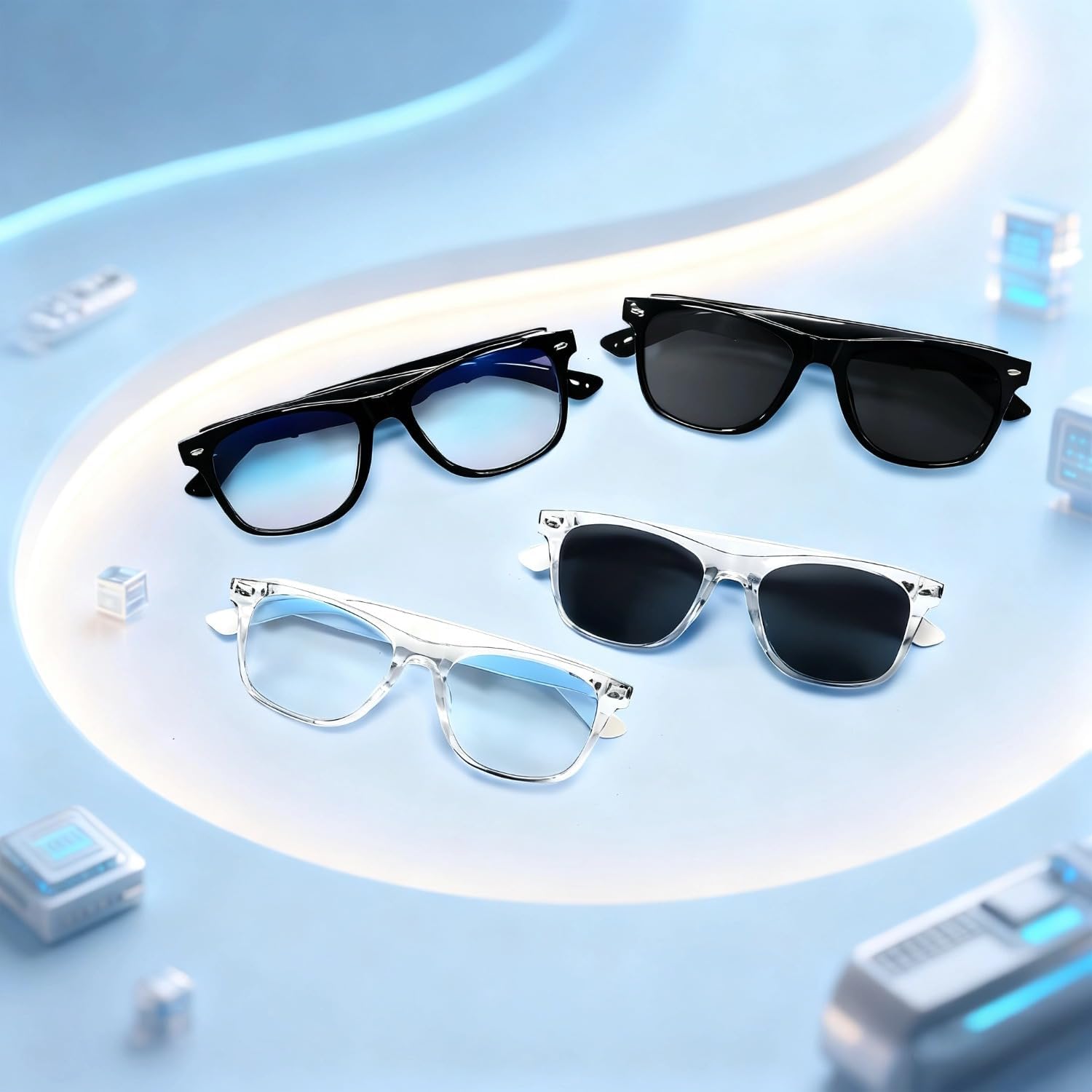 Gafas Bluetooth, Gafas Inteligentes Gafas Traductoras Gafas con IA Smart Glasses Gafas IA Gafas con Bluetooth A