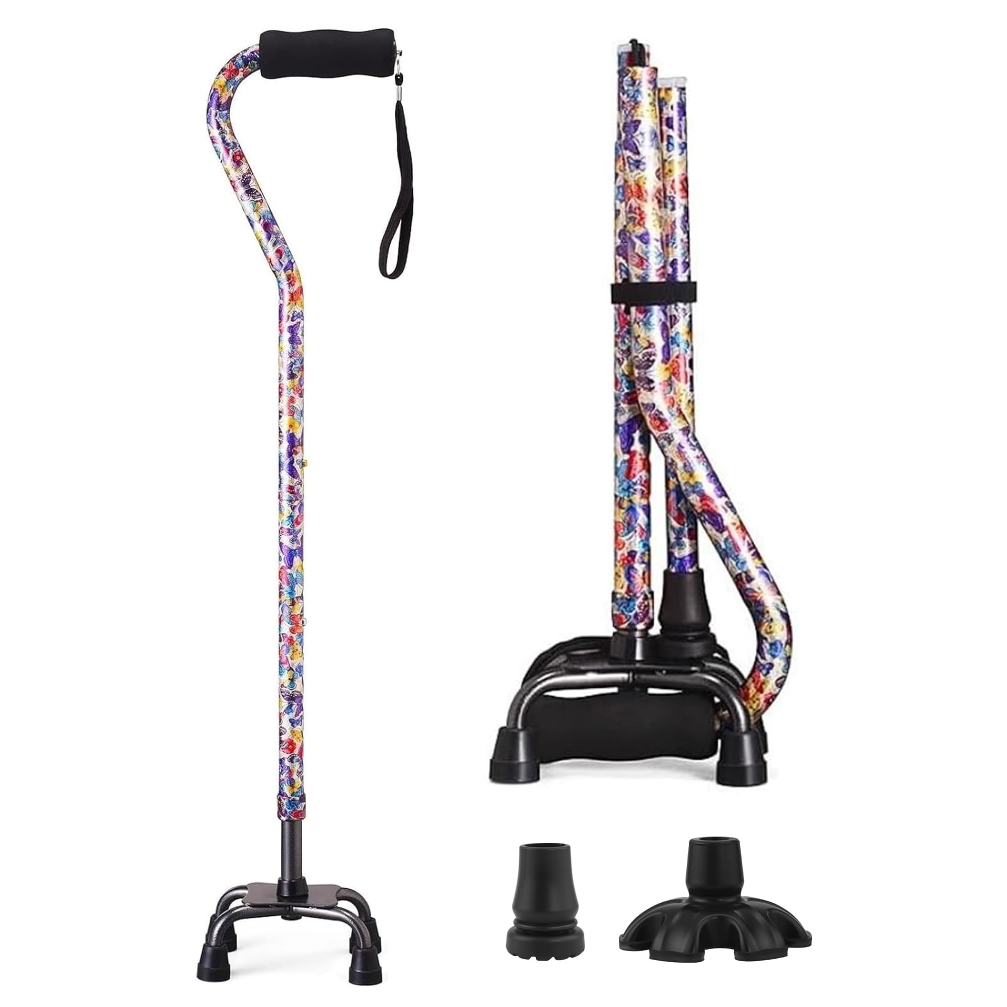 YOKABOZE Floral Quad Cane