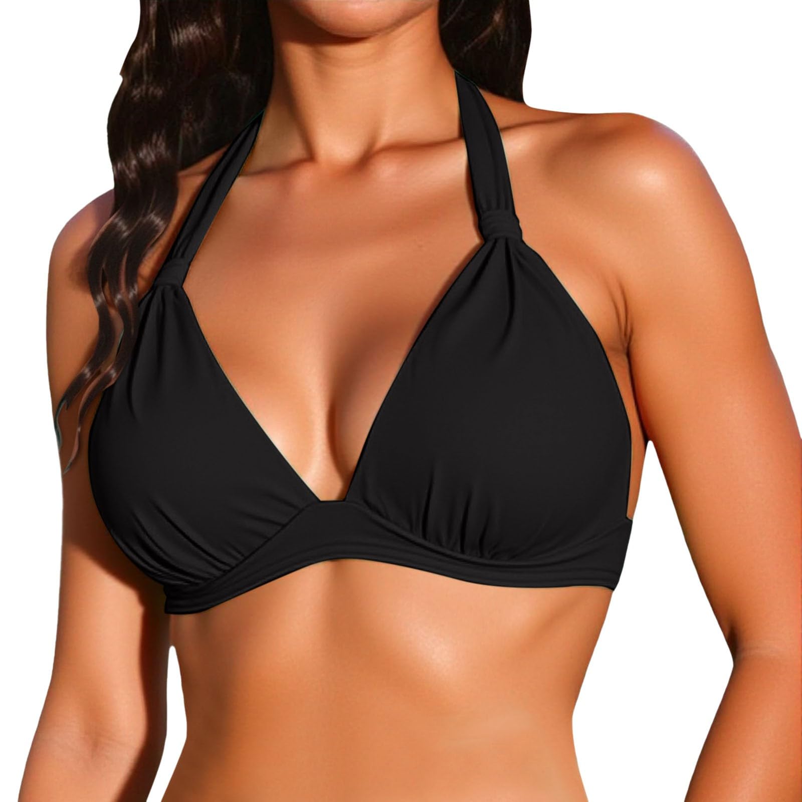 Generico 2026 da Bagno Donna Tankini con Top a Fascia e Slip a Triangolo per Vacanze Estive in Spiaggia IT