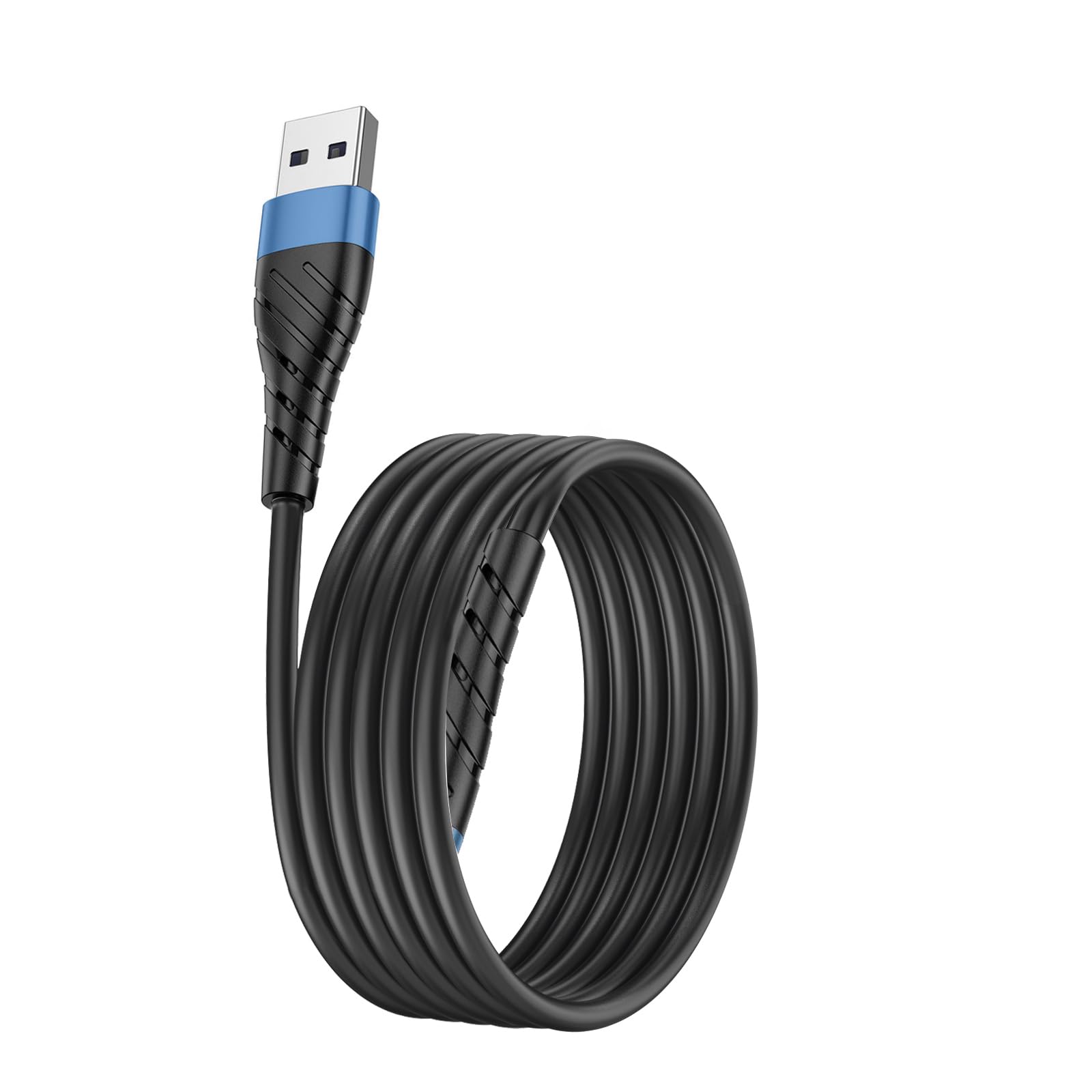 Short USB Cable 1FT USB Charger Cord - Blue