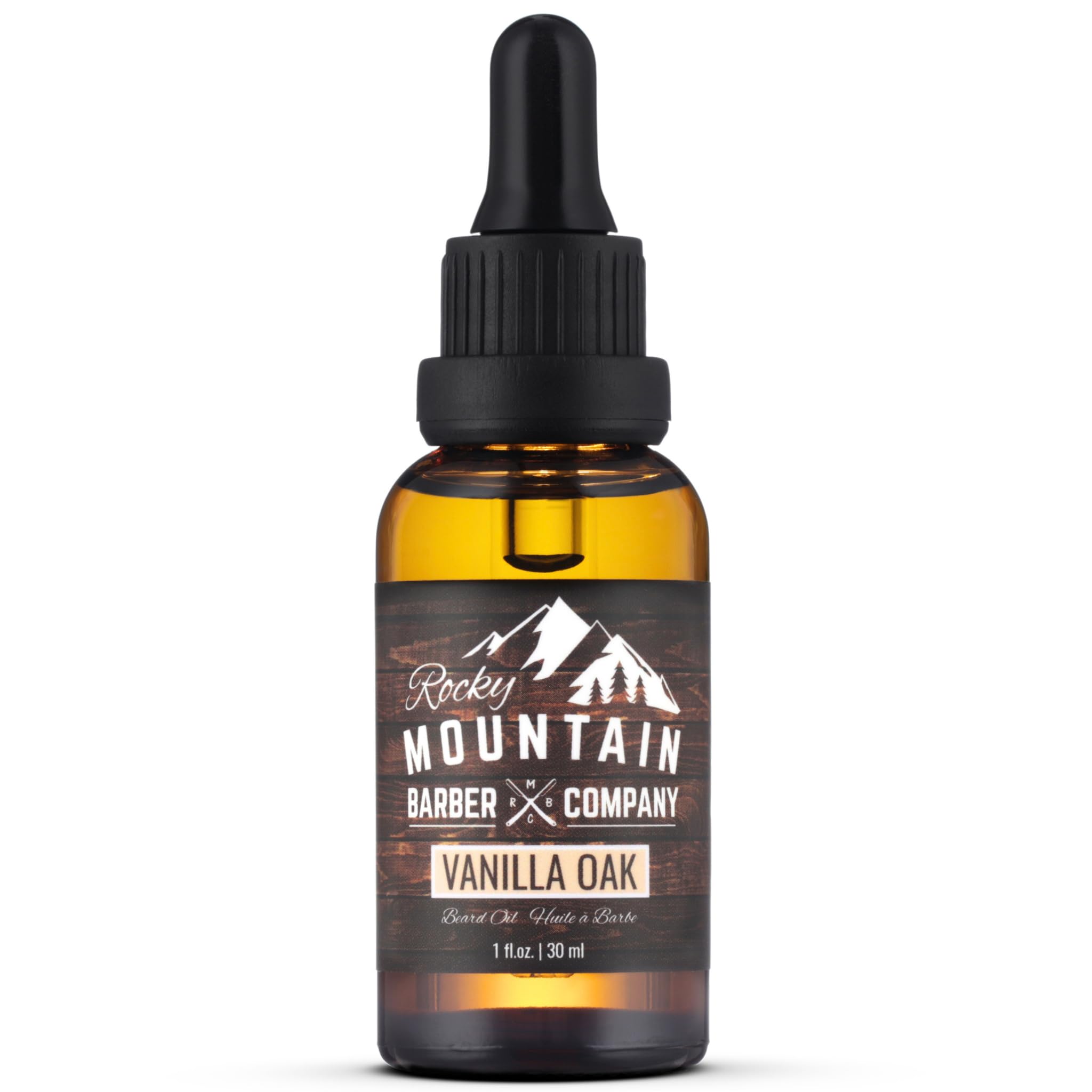 Rocky Mountain Barber Company Vanilla Oak Mustache & Beard Oil, 1 oz
