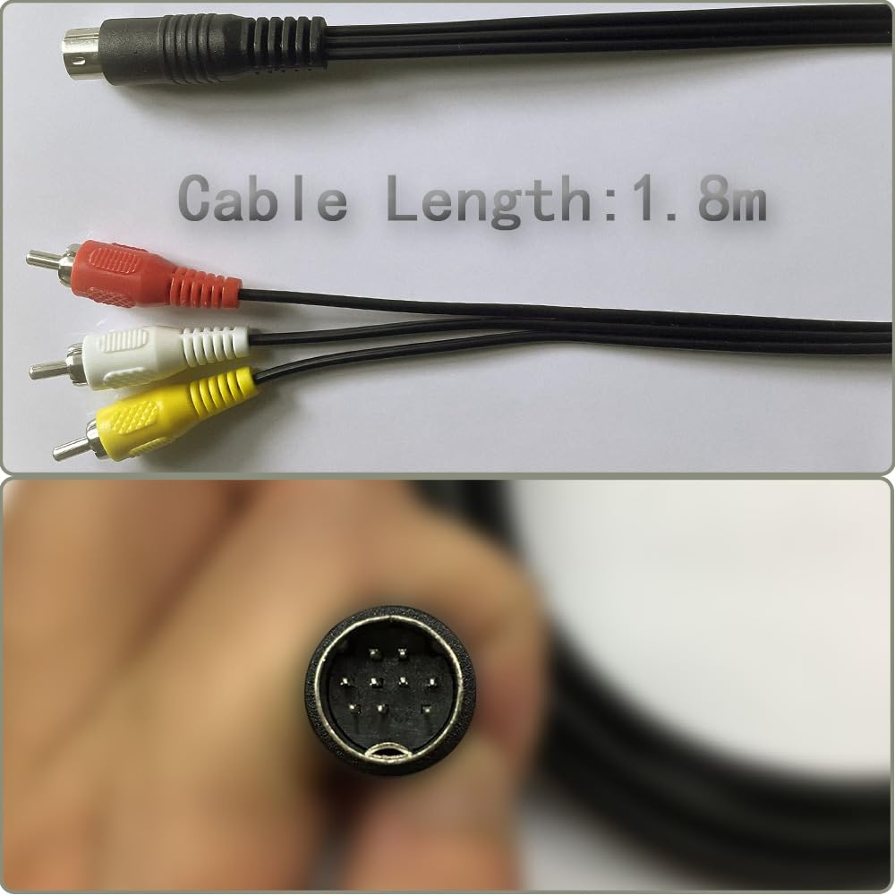 Cable AV De 6 Pies Para Genesis 2 Y 3 - Conexión RCA Para Audio Y Vídeo (reemplazo Para Modelos MK-1631 Y MK-1461)