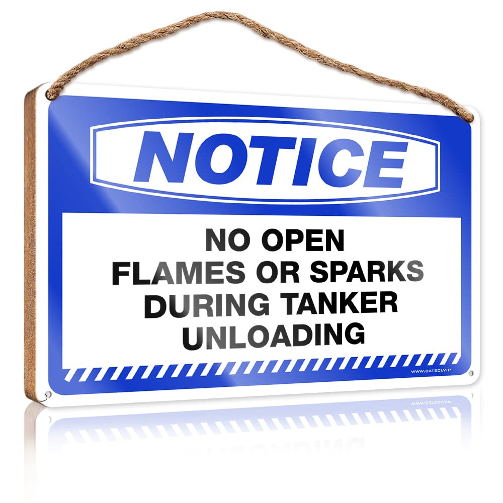 Dtha One Color Bathroom Signs Decor Funny Notice No Open Flames Or Sparks During Tanker Unloading Wooden Sign Funny Bathroom Signs Spring Decor