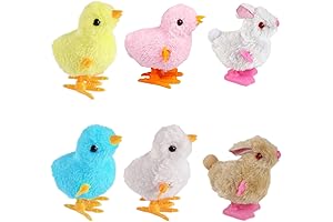 Novelty Bunny and Chick Wind Up Toys, Perfect for Easter or Everyday Play