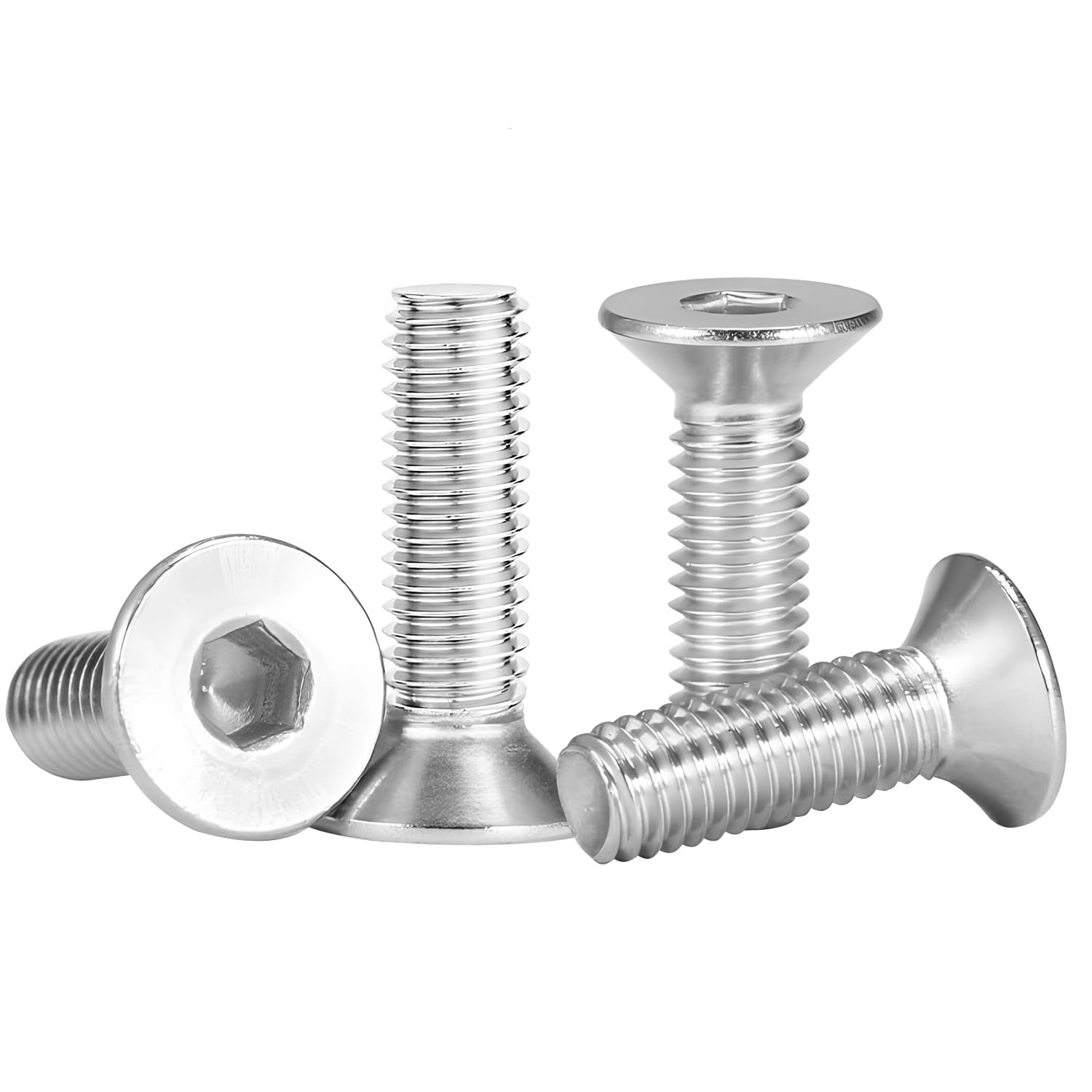 M5 Screws,M5x18mm Flat Head Socket Cap Screws, M5-0.8x18mm Countersunk Head Bolts,18-8 Stainless Steel Screw and Bolt,Machine Blot,Allen Socket Drive,