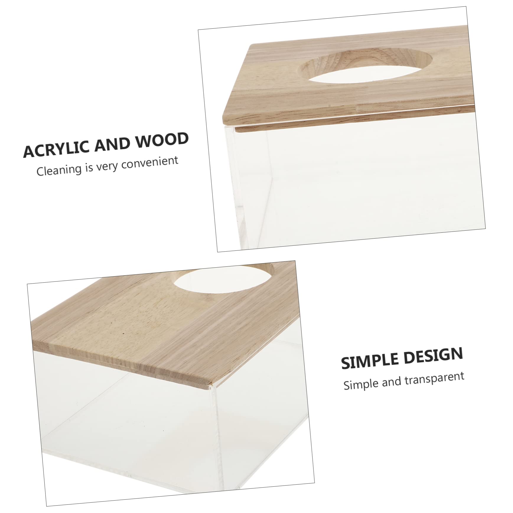 ibasenice Transparente Sandbadbox und Hamster Toilette aus Acryl Sandbadewanne für Chinchillas und Kleintiere Praktisches Haustierzubehör für Badezimmer und Haltung