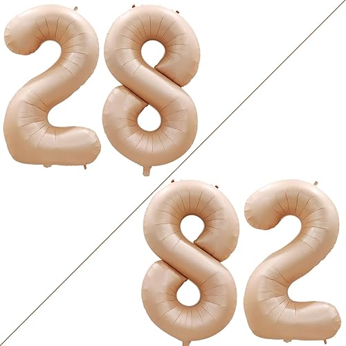 Miniatura 467 de GOER Globos con el número 40 para decoraciones de fiesta de cumpleaños número 40, globos de helio de aluminio jumbo de 42 pulgadas para 40