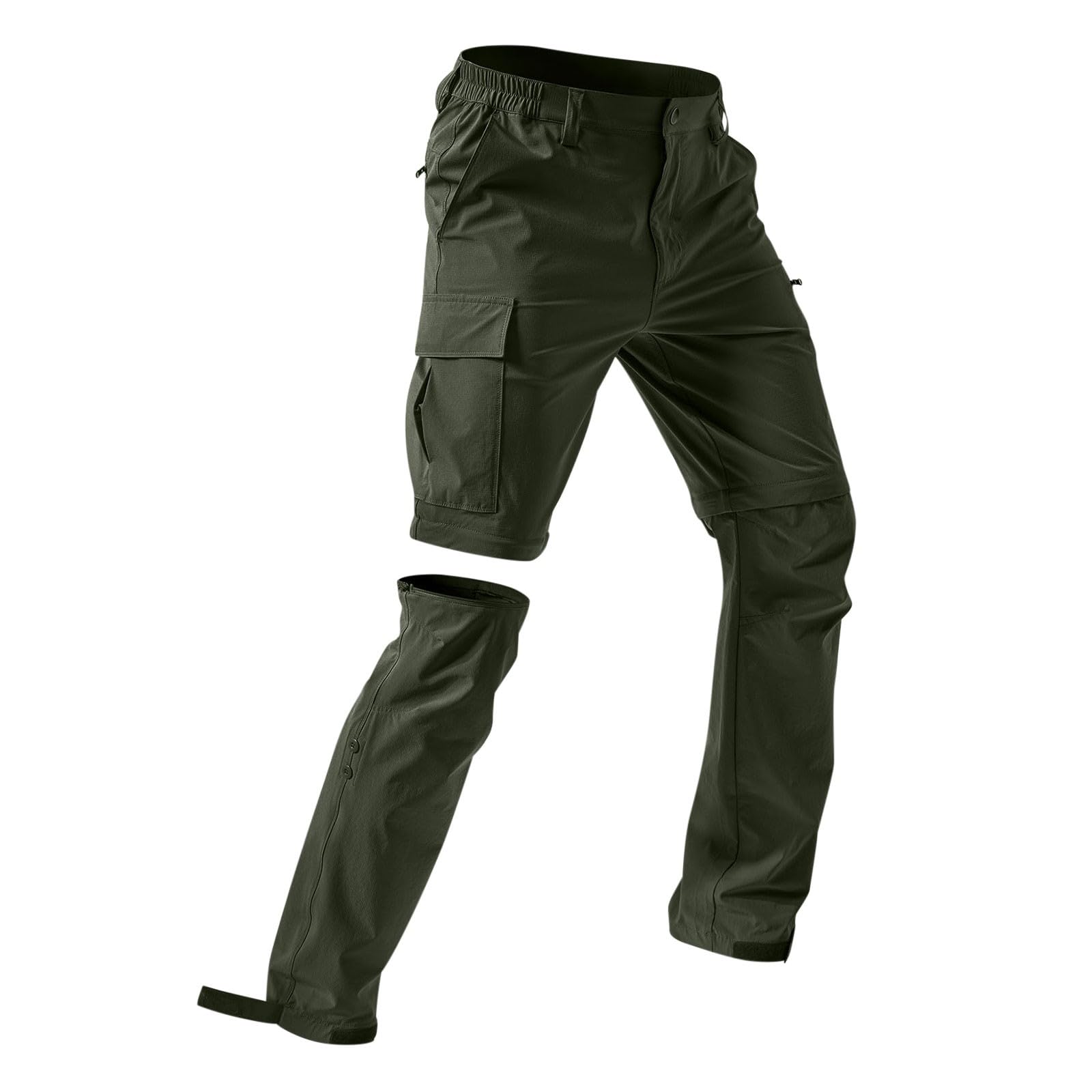 Générique Pantalon Randonnée Homme Convertible Imperméable et À Séchage Rapide Léger avec Plusieurs Poches