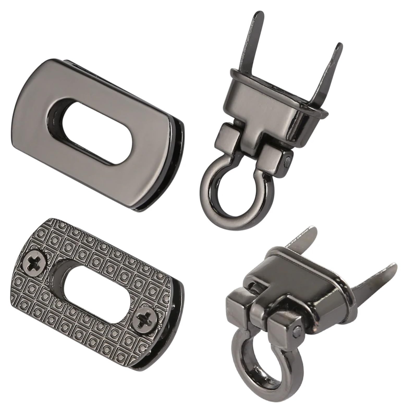 Skręć zamek, zamknij portfel, Zapięcia do torebek, zestaw 10 szt., szerokość 3,1 cm, wielokolorowe, metalowe zapięcie do samodzielnego wykonania torebki(Cinnamon)