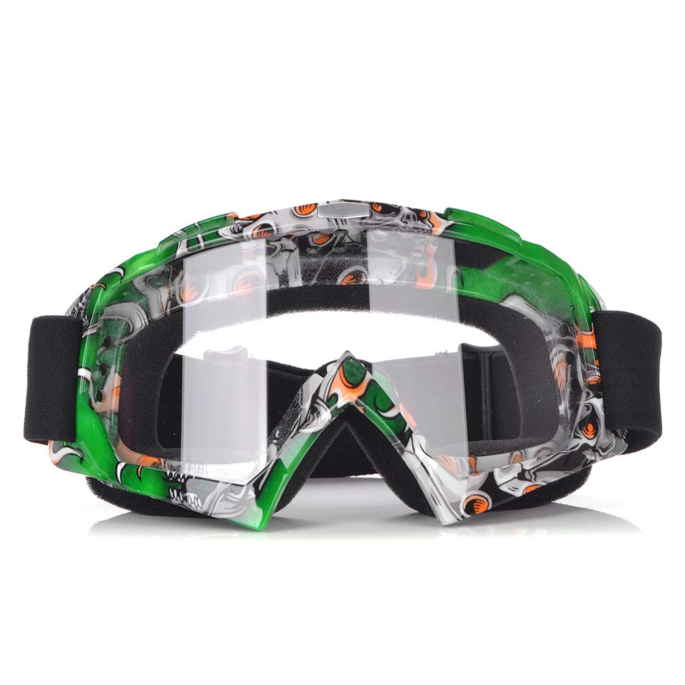Gogles de moto Verres Couleur à coupe-vent Colorgle VTT hors route Dirt Vélo Poussière Vike Verres anti-vent MX Lunettes MX