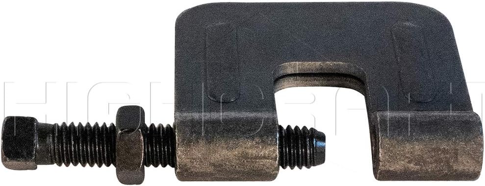 Highcraft DMDN-C38-10 C-Clamp Beam Rod Anchor- Wall Ceiling Mount Vertical Piping Support- Clamp for Copper, Steel, PVC Tubing, 3/8 in., Uncoated Steel (10 Pack)