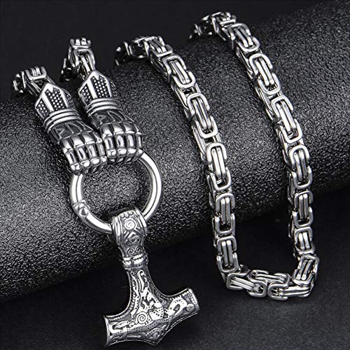 Collier marteau de Thor en acier inoxydable durable qui ne noircit pas - 2