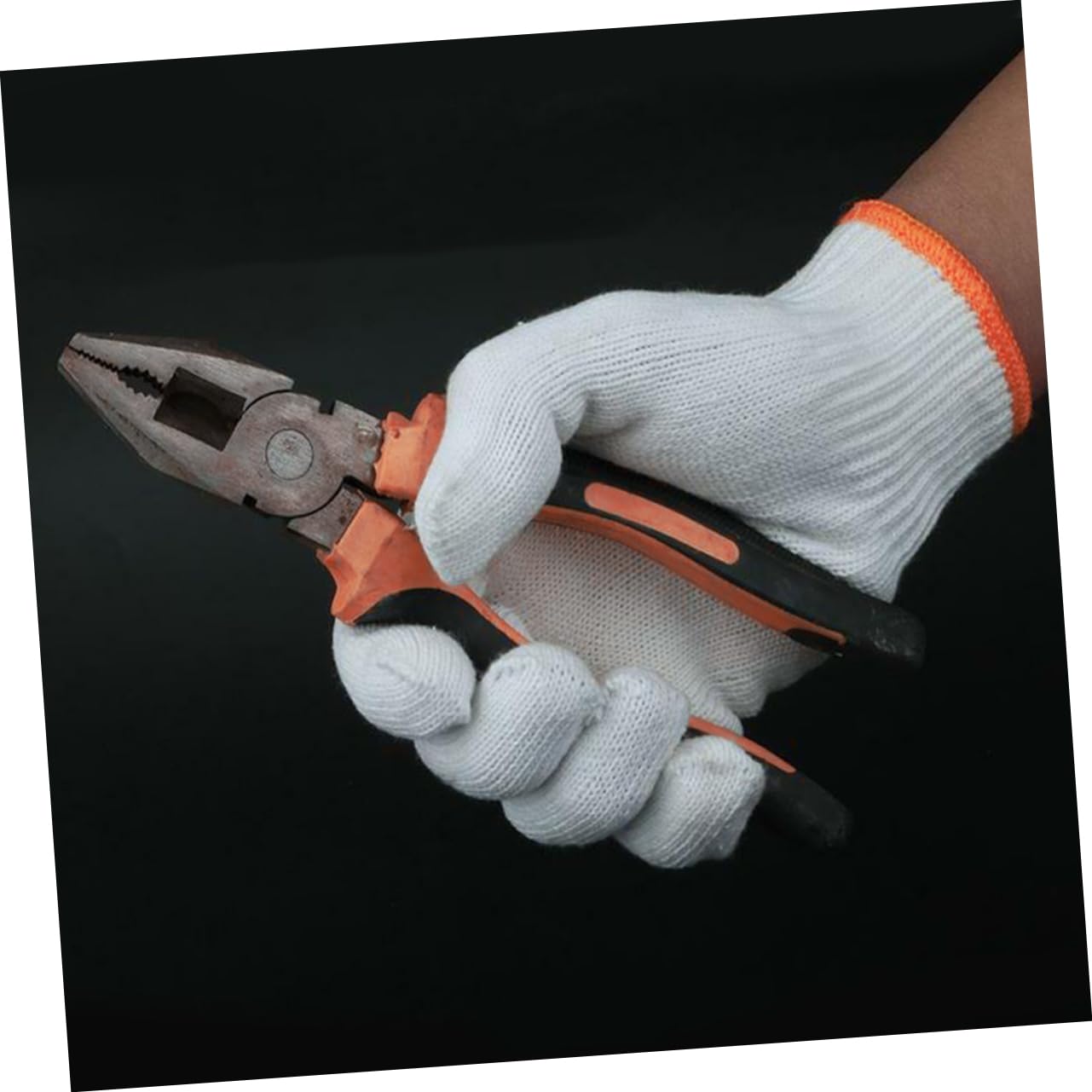 Moufles de Travail Antidérapants en Fil de Coton, Lot de 24 Paires