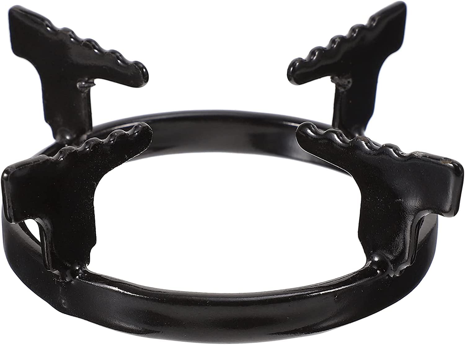 WEROFY Universal Gas Stove Support, Stove Pan Stand,Gas Stove Rack,Cast Iron Wok Ring Non Slip Gas Stove Top Support Ring Metal Cooktop Trivet Rack for Home Pot (Black) (Color : Black)