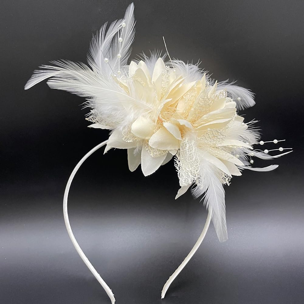 Fascinators Hat Tea Party Hat for Women 1920s Halloween Party image 3