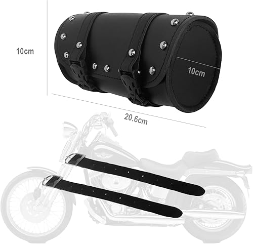 Miniatura 2 de Bolsa de manillar de motocicleta Bolsa de tenedor Alforjas universales para Haley Kawasaki Suzuki Yamaha