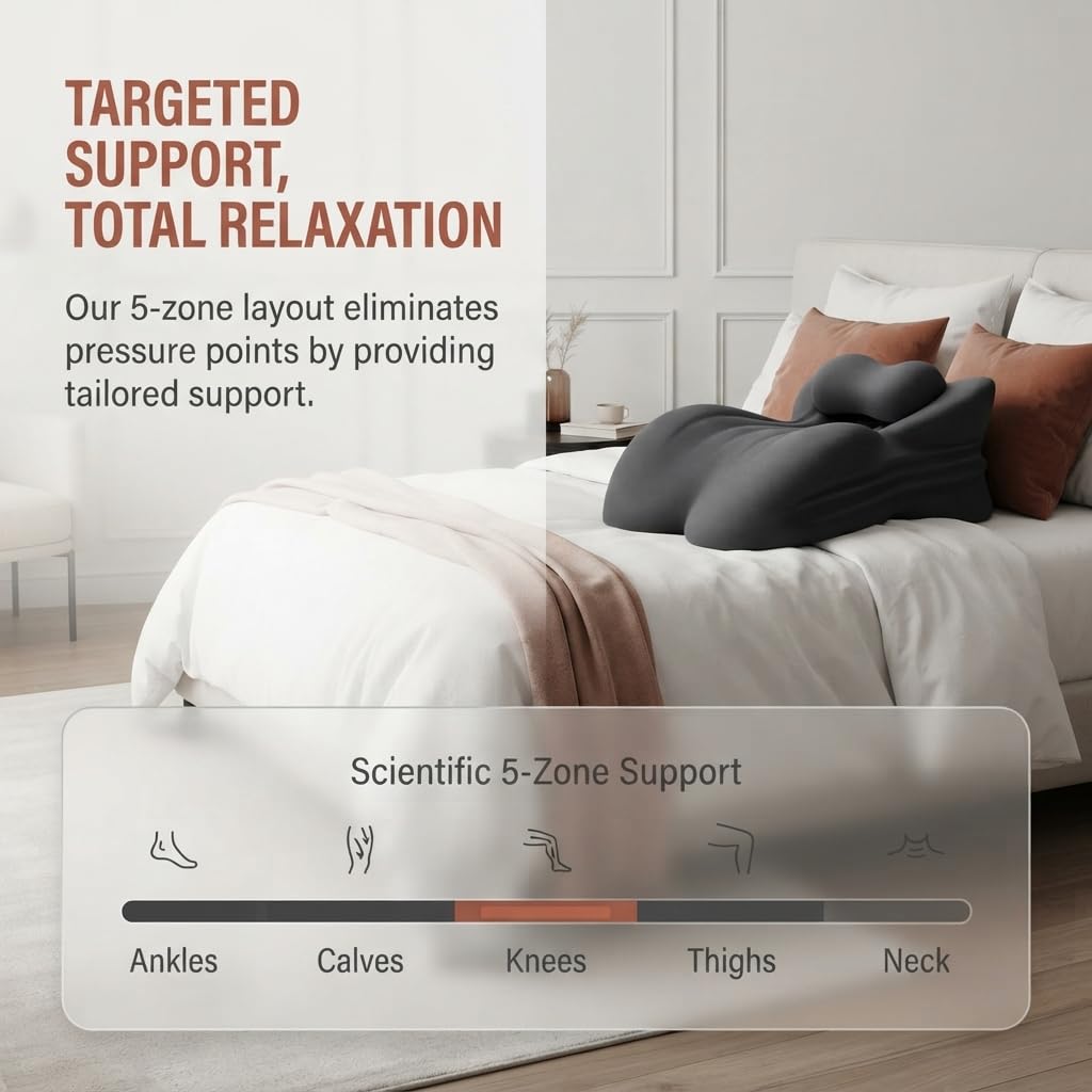 Intimitätskissen, Comfy Sleepers Kissen Sex, 27 Grad Sex Kissen, Memory Foam Keilkissen Mit Ergonomischer StüTzfunktion, Paarkissen für Intimität und Komfort