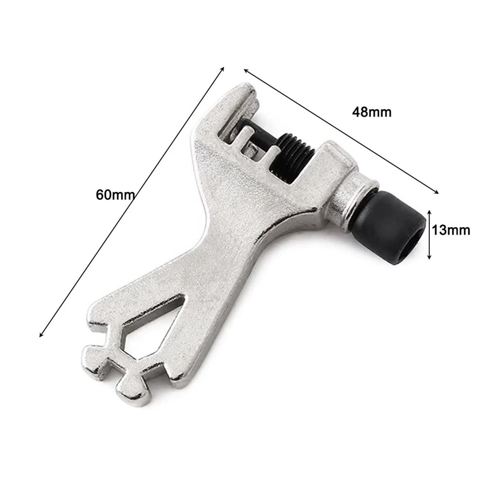 Genérico Mini cortador de cadena de bicicleta de acero y llave for radios | Totalmente de acero, doble función, for mantenimiento de bicicletas de montaña y de carretera.