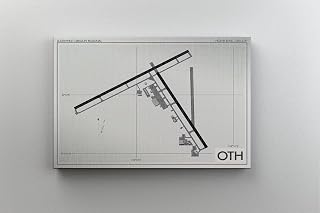 MG Global Modern Hanging Canvas Print of Southwest Oregon Regional Airport Oth | 8x12 12x18 16x24 20x30 24x36 Minimalism Wall Art for Gift | Minimalist Home Office Decor