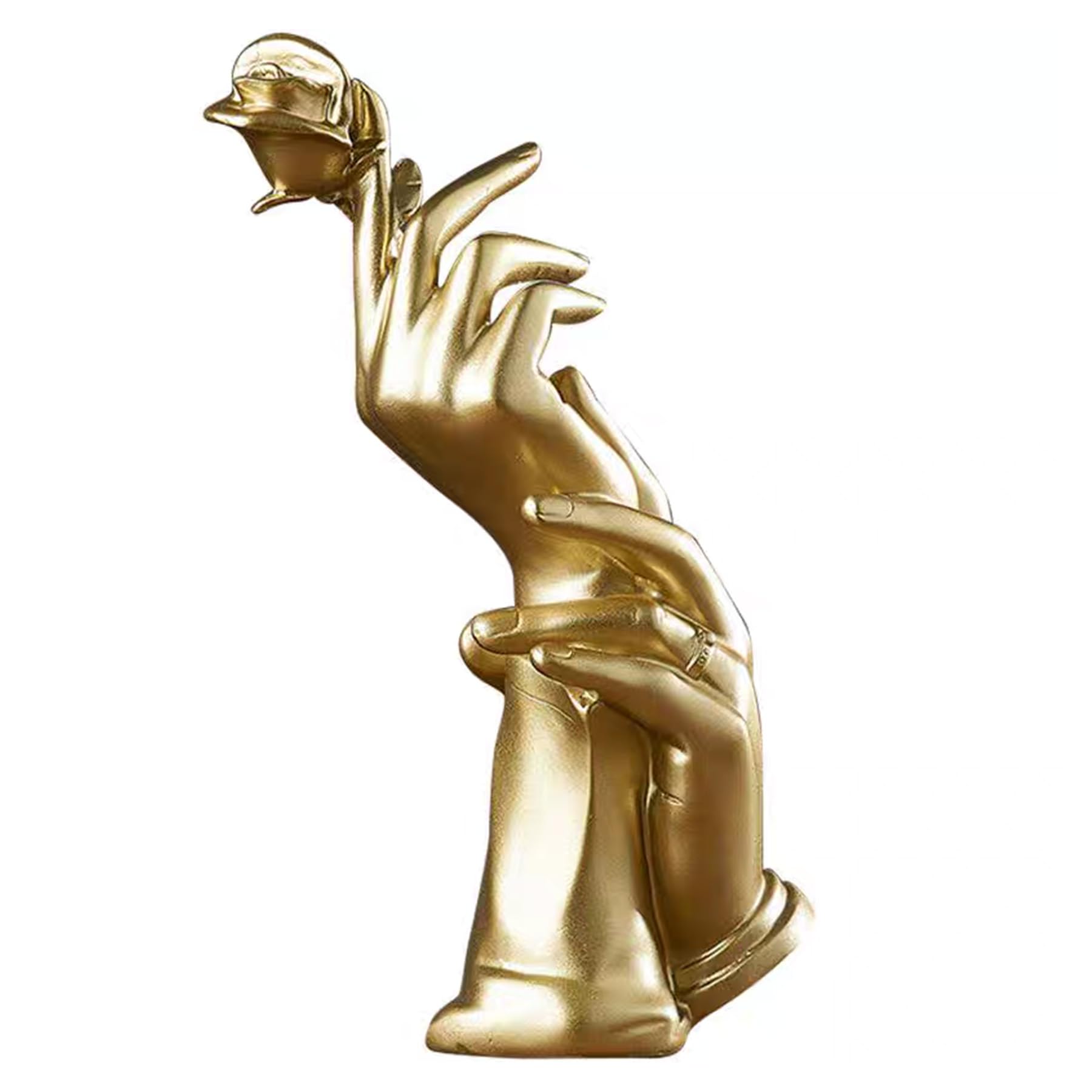 Statue e sculture di gesti, statue di gesti astratti, decorazione per la casa, perfetta per matrimoni, scrivania, decorazione, regali (oro)