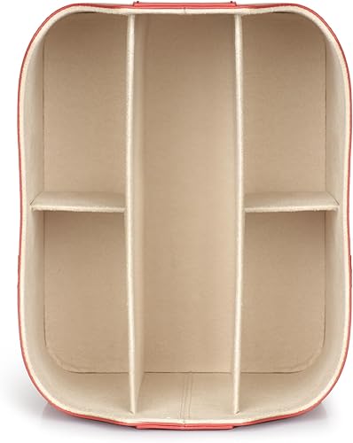 Miniatura 6 de Londo - Soporte para control remoto de cuero PU, organizador de escritorio para suministros de oficina con ranura para tableta, cepillo de