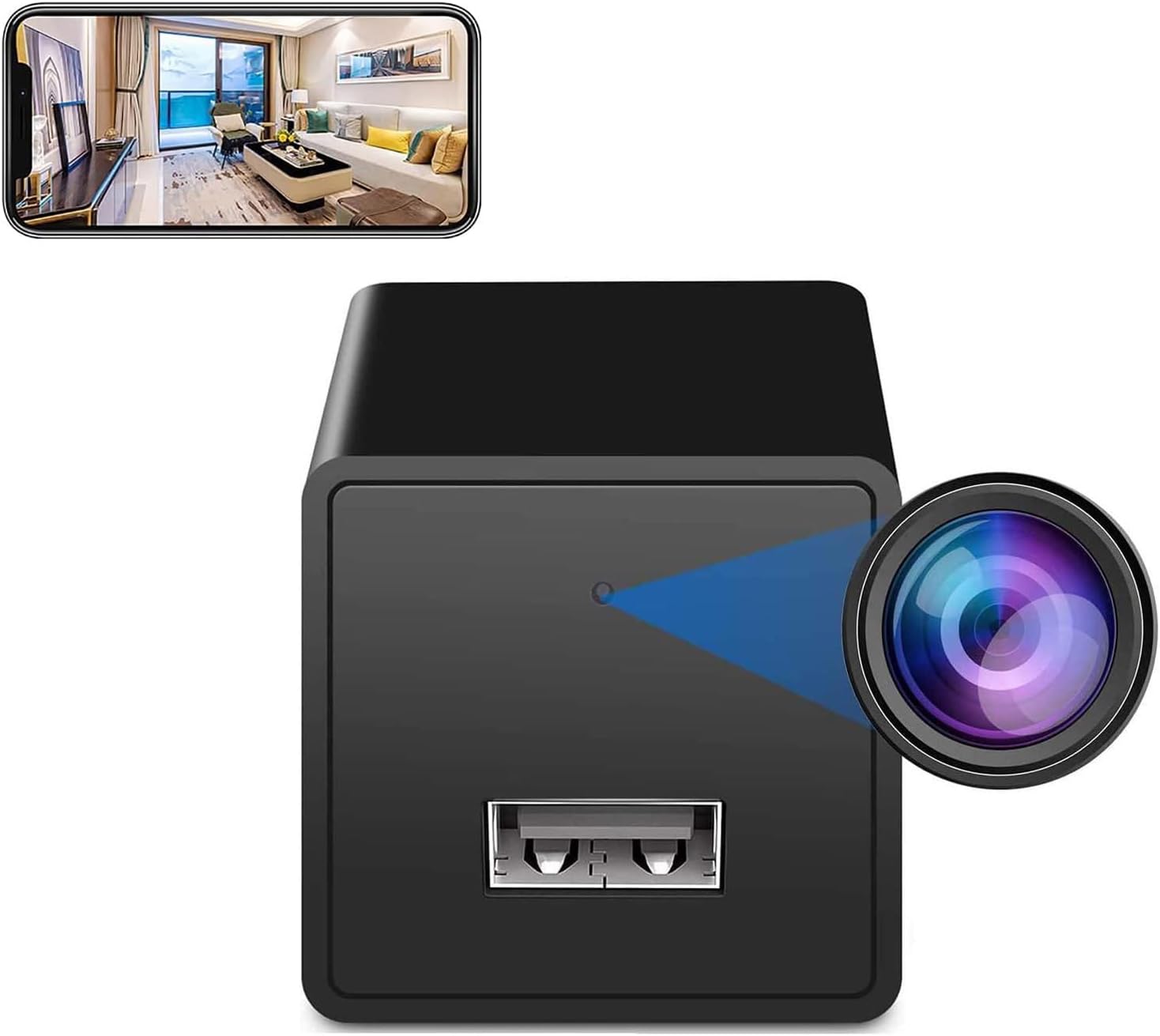 Wi-fi Sensible Spy USB Charger 1080P Dwelling Hidden Child Monitor Surveillance Digicam Detector Dwelling WiFi Safety Video Nanny Digicam Movement Detection Distant View