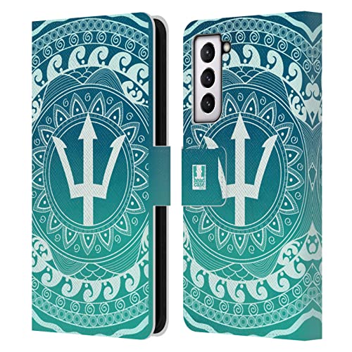 Étui portefeuille en cuir Samsung Galaxy S21 FE 5G Mandala anti-choc