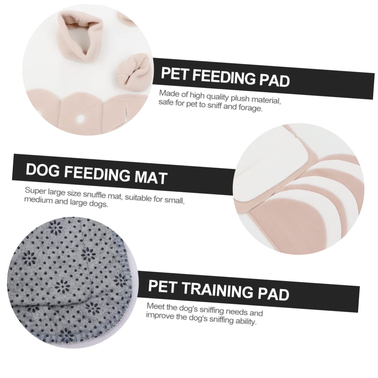 Tapis de Fouille pour Chien en Peluche, Lavable, pour Activités Intérieures, Aide à Stimuler L’odorat Réduire Le Stress chez Petits et Grands Chiens