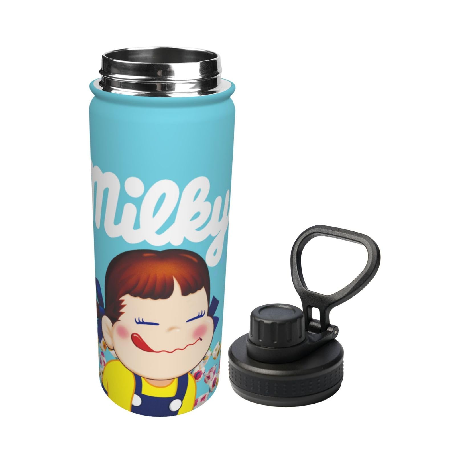 Amazon | ペコちゃん 18oz 魔法瓶 ステンレスボトル 真空断熱
