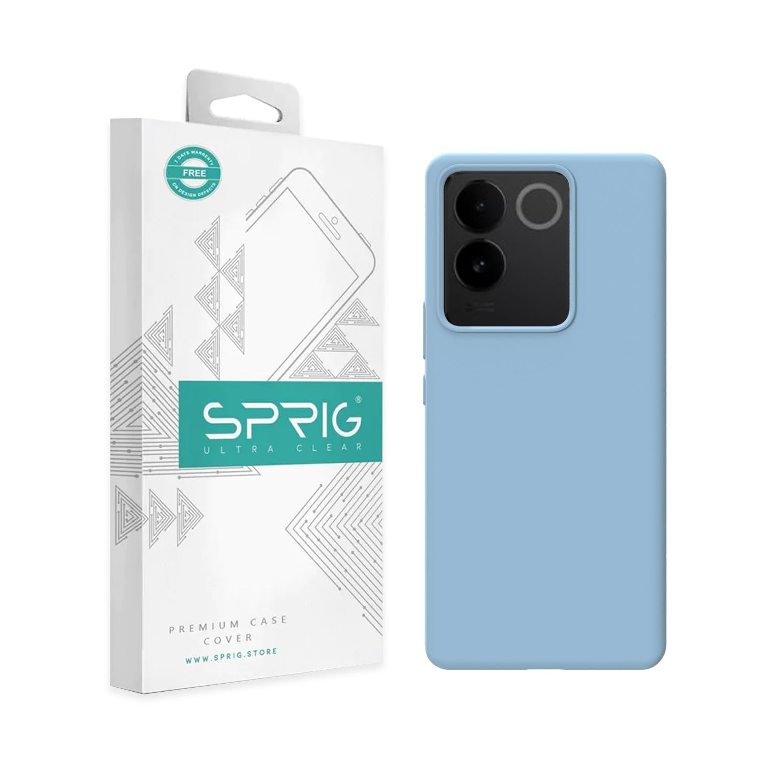 SPRIG Compatible with IQOO Z7 Pro Liquid Silicone Premium Back Cover Drop Tested Shock Proof Mobile Case for Men, Women, Boys and Girls with Camera Protection (Blue) (B0CZRCYLFR) Amazon Price History, Amazon Price Tracker