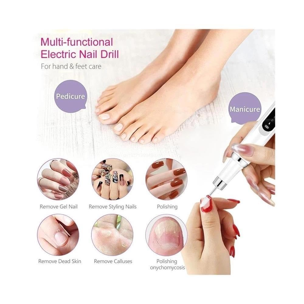 Set di pedicure for manicure portatile con trapano elettrico for unghie for unghie in gel acrilico