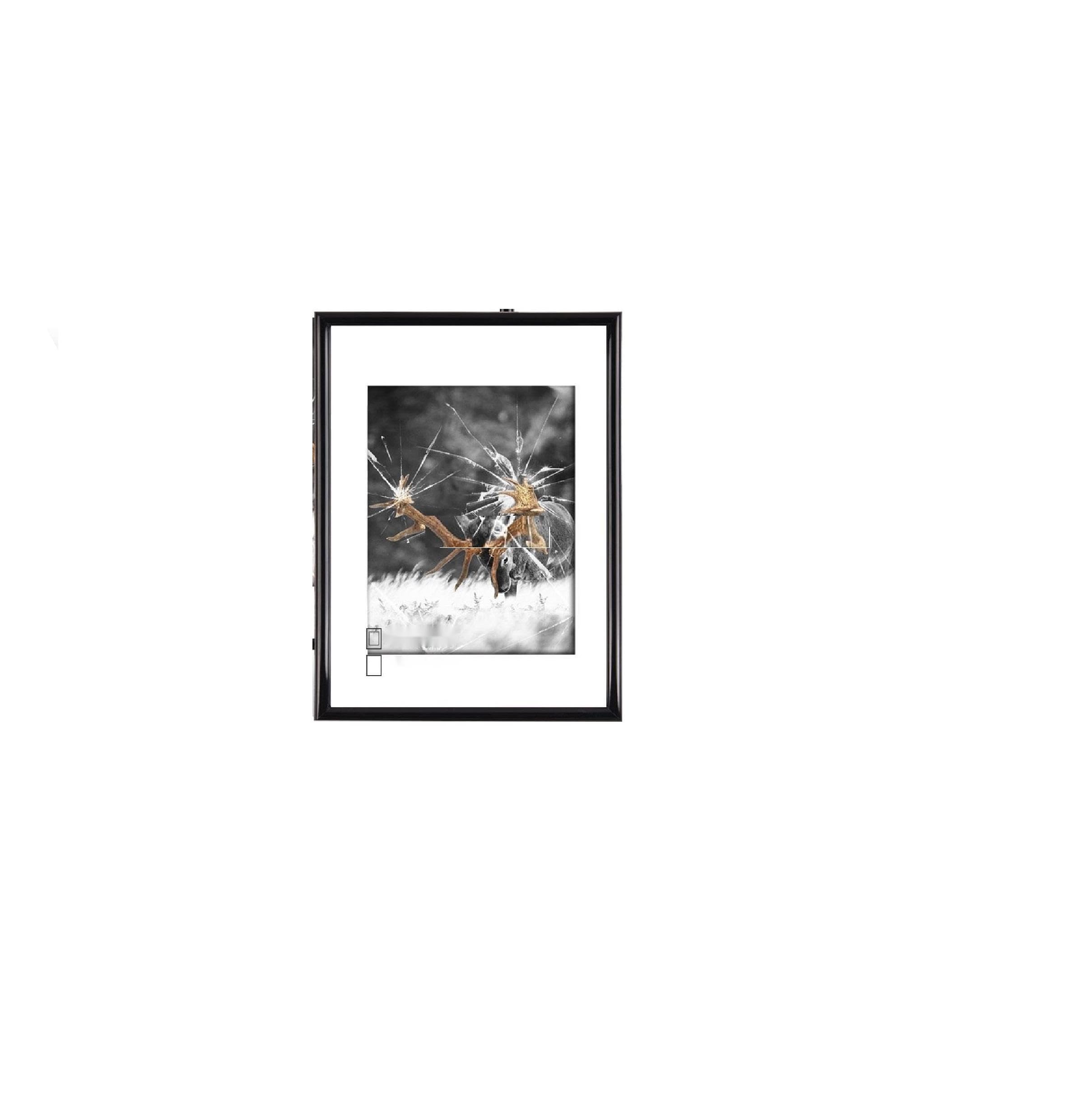 Dmyifan Set of 5 Picture Frames 13 x 18 cm Black with Plexiglas, Portraits, 13x18 cm / 5x