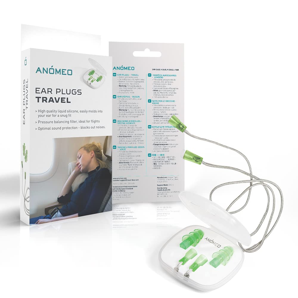 Anomeo Ear Plugs for Travelling| Comes with a special protective case| Reusable| For multiple uses Green-picture-10