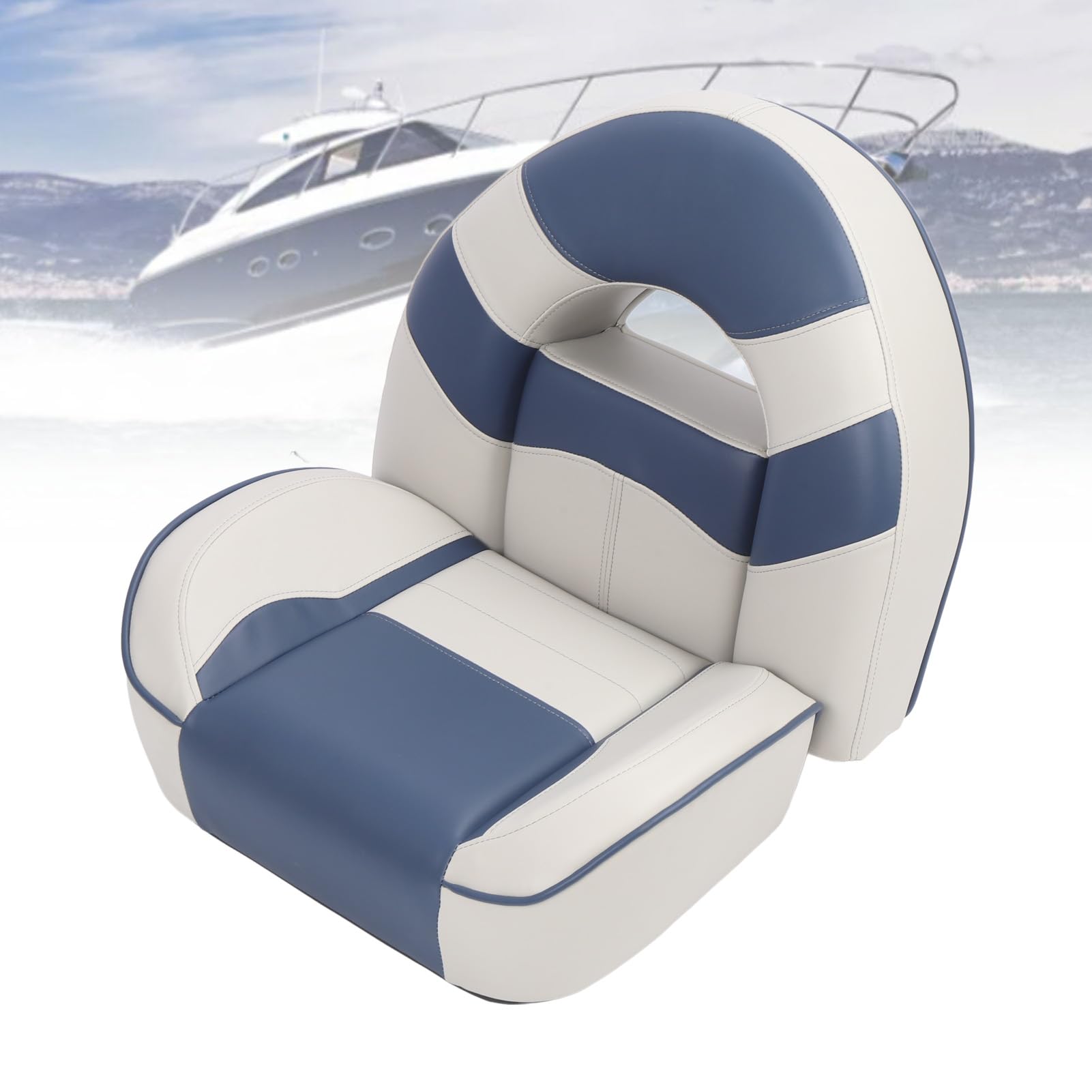 Capitán de yates Asiento de asiento Capitán Capitán Capitanes Asiento Agua Resistente a la resistencia de la carga 400 libras Libro de carga Diseño ergonómico con espuma de