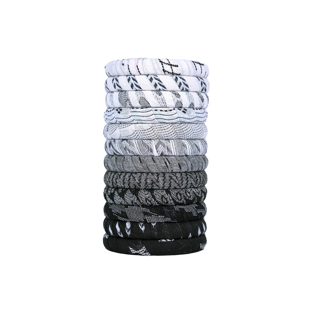 See full amazon price history chart for Taasha Craft Chanda Black And White Fabric Bangles, Handcrafted Cotton Thread Bangle Set Women & Girls Size 2.6 Set of (12 Bangles) Taasha Craft Chanda Black And White Fabric Bangles, Handcrafted Cotton Thread Bangle Set Women & Girls Size 2.6 Set of (12 Bangles) (B0D9BWK4R1) Amazon Price History, Amazon Price Tracker