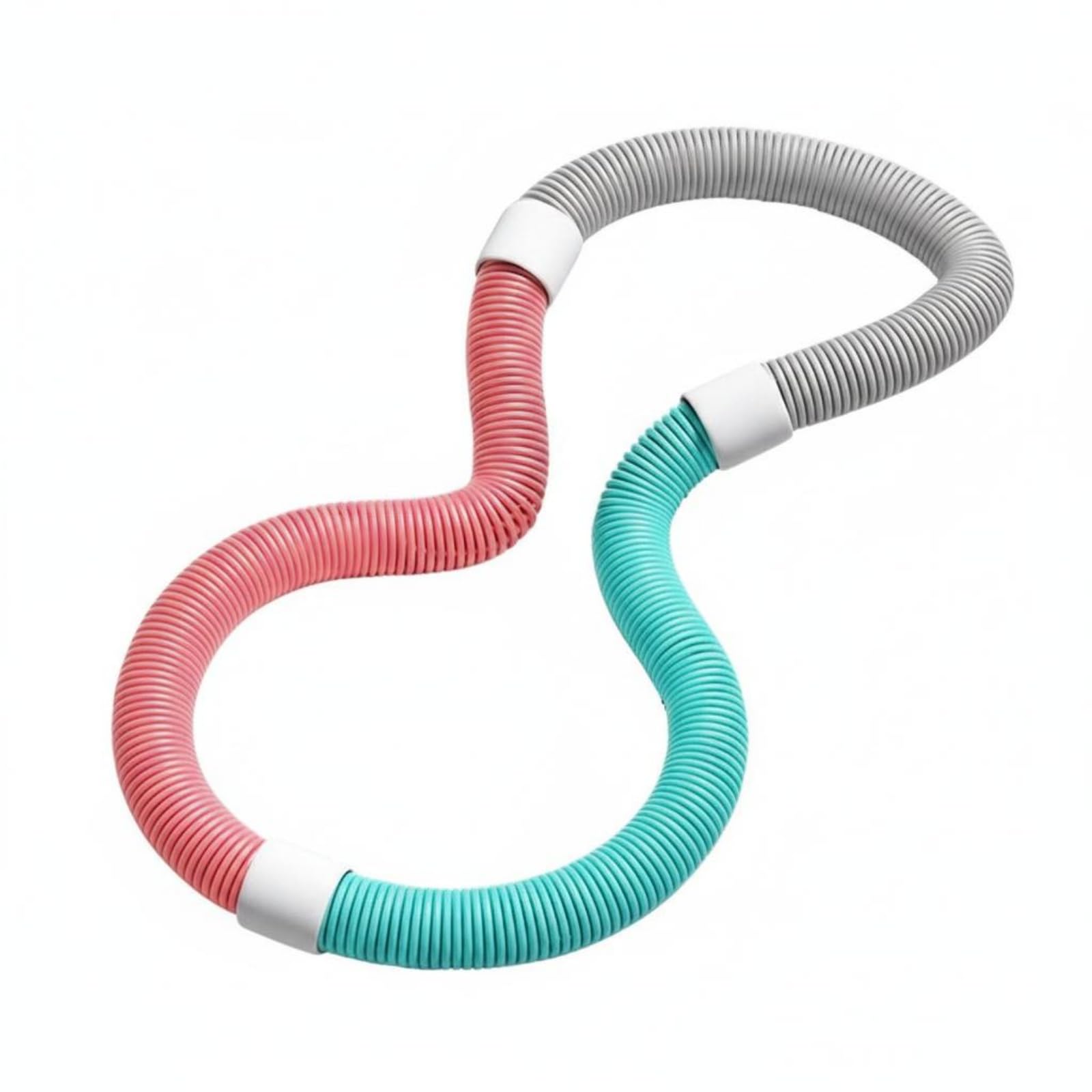 MYADDICTION Soft Weighted Exercise Hoop Slimming Weighted Exercise Hoop Waist-Friendly for Beginners, Pink Gray Green, 1.2KG-image-25