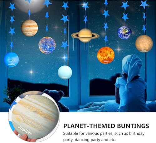 Miniatura 3 de Decoración de habitación del espacio exterior, decoración de fiesta, comida de astronauta, inflable, alienígena, solar, decoración de fiesta