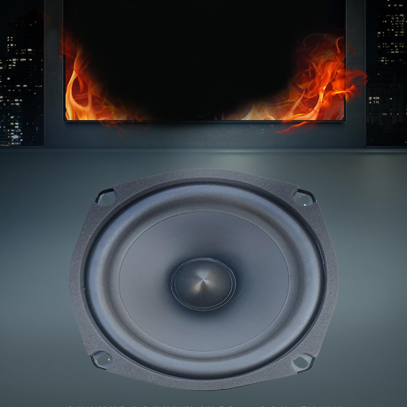 5,25 cala głośnik niskotonowy HIFI głośnik niskotonowy wzmocniona metalowa gumowa rama dokładne odtwarzanie dźwięku HiFi niska częstotliwość
