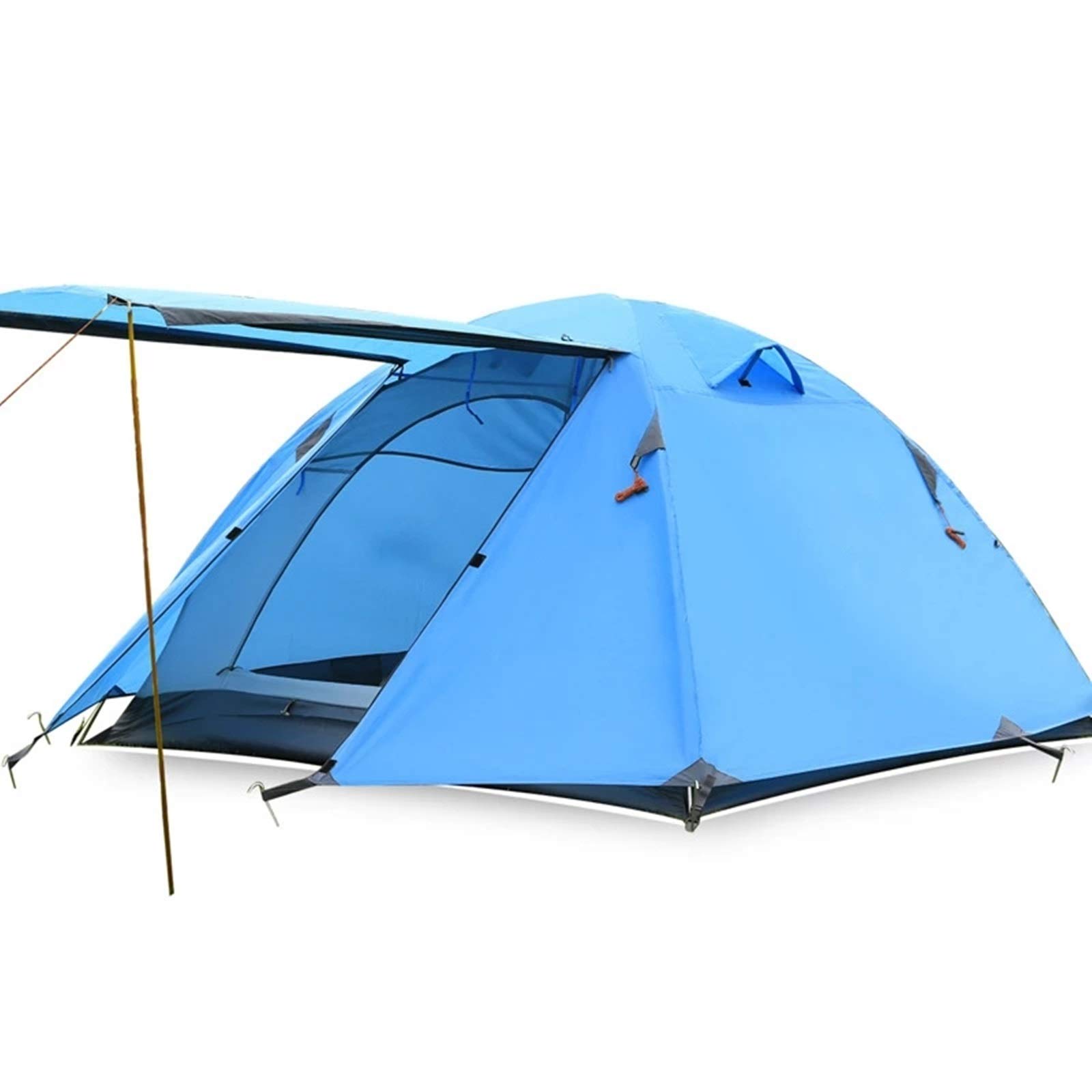 Amazon.co.jp: テント アルミポール二重層キャンプテントビーチテント