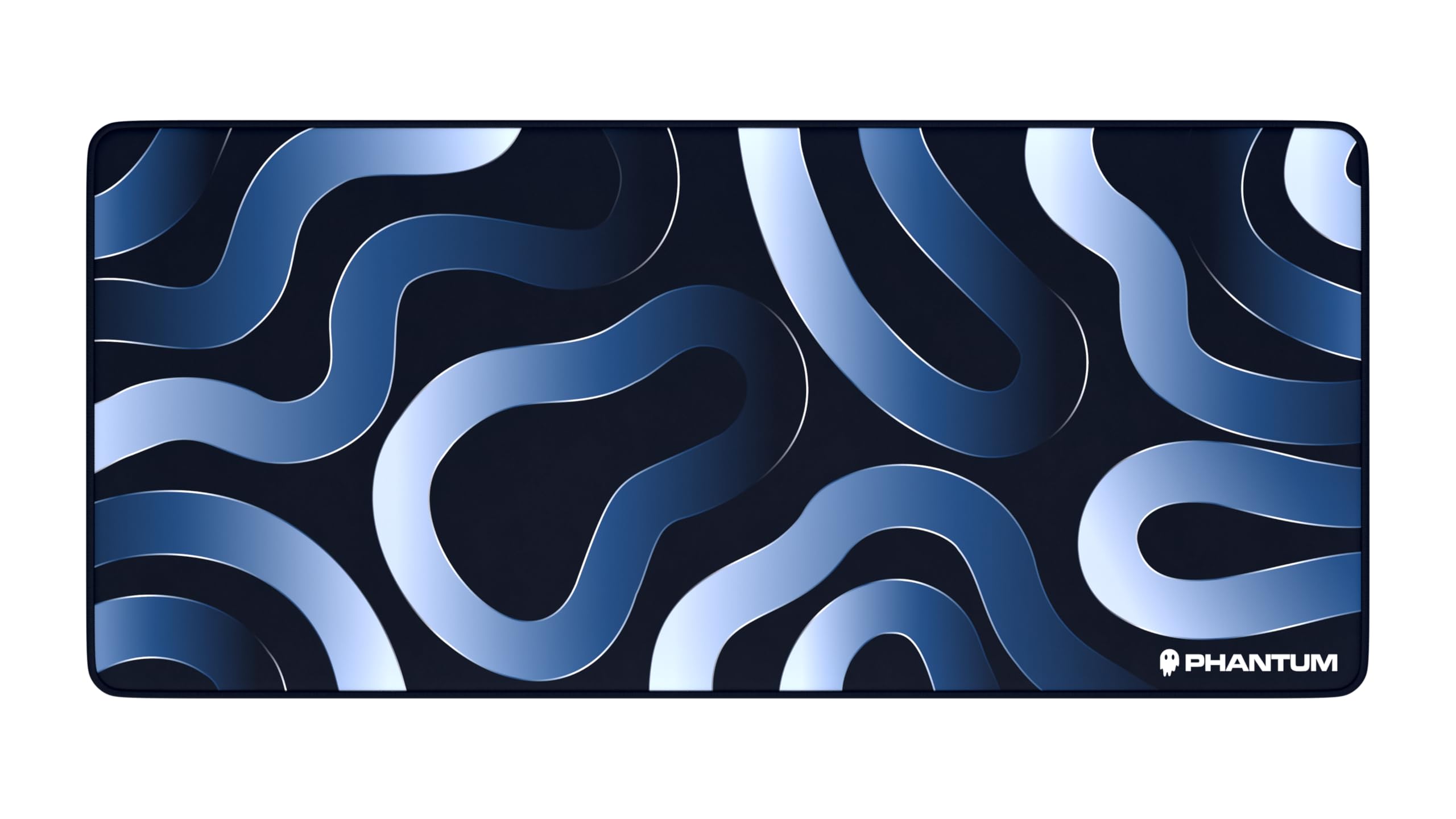 Phantum Strata – Alfombrilla de ratón para juegos XXL 900 x 400 mm, superficie de microfibra hidrofóbica de alto rendimiento, base de goma antideslizante, suave velocidad y control preciso (Abyss)