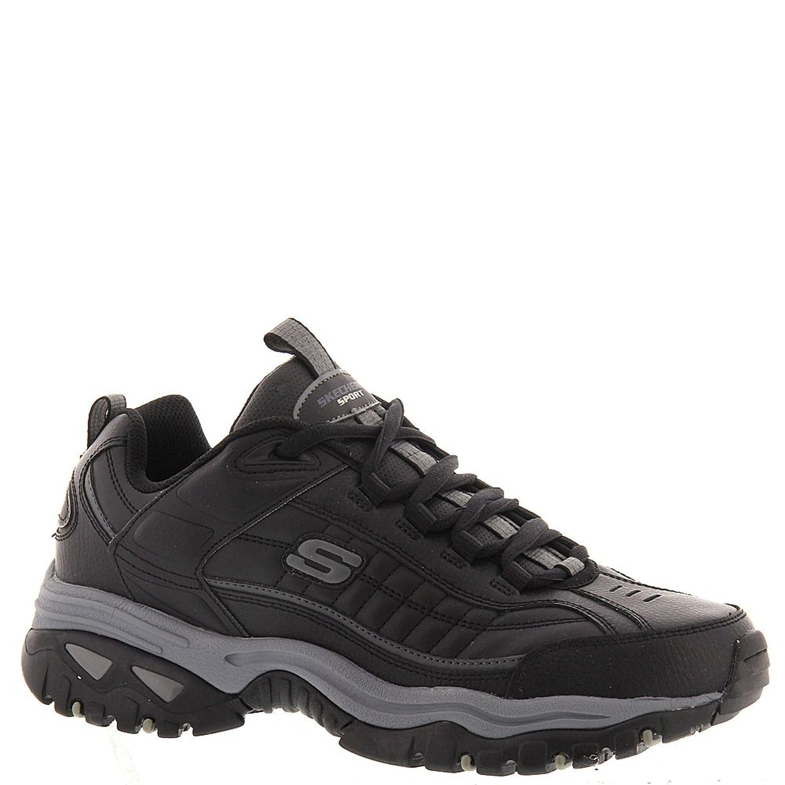 Skechers Men's Energy Afterburn Lace-Up Sneaker, Black Grey, 13 UK