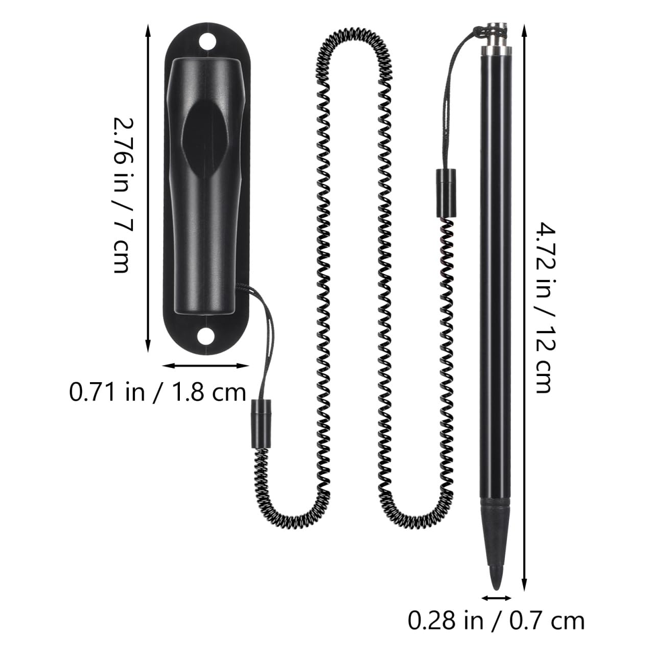 OSALADI Stylet Résistif avec Dragonne et Support pour Écrans Tactiles Stylo de Précision