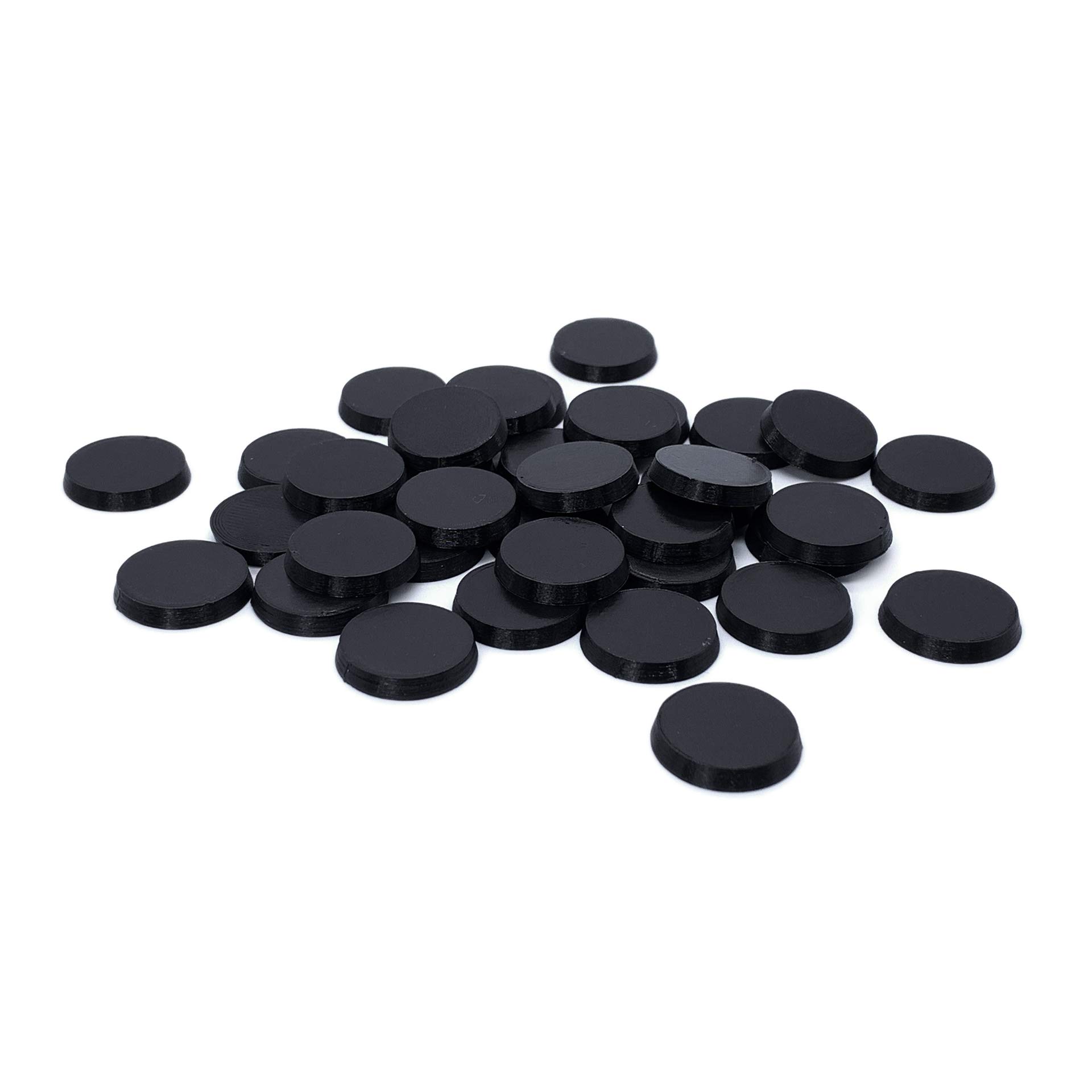 EnderToys Miniature Bases - Flat Bottom Circular - .75 Inch (36pcs), 3D Printed Tabletop RPG and Wargame Accessories for 28mm Miniatures