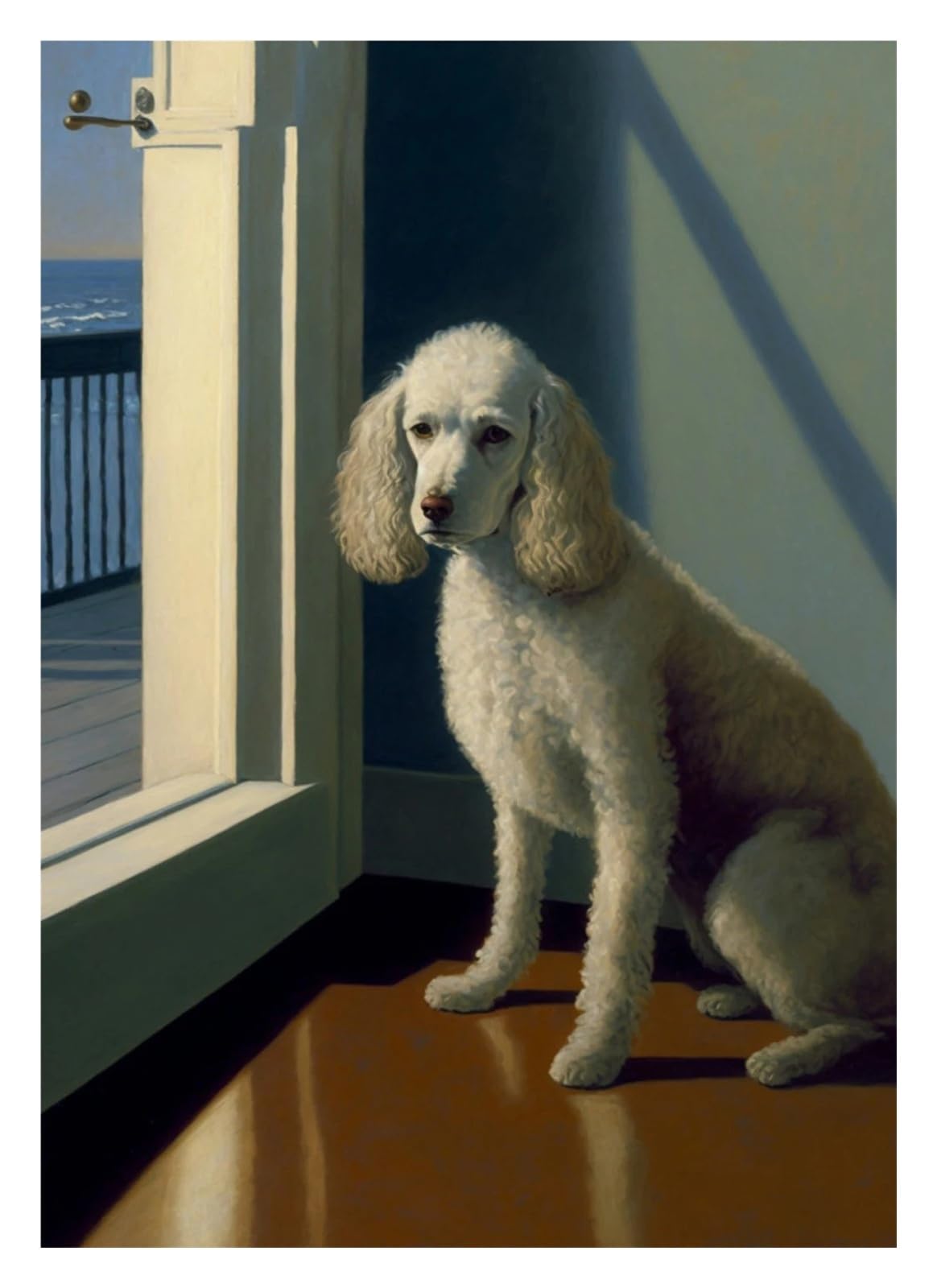 Chien antique affiche décorative pour honorer votre compagnon à poil