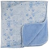 Disney Mickey Mouse Double Sided Printed Mink Front and Sherpa Back Blanket, Oh BOY!