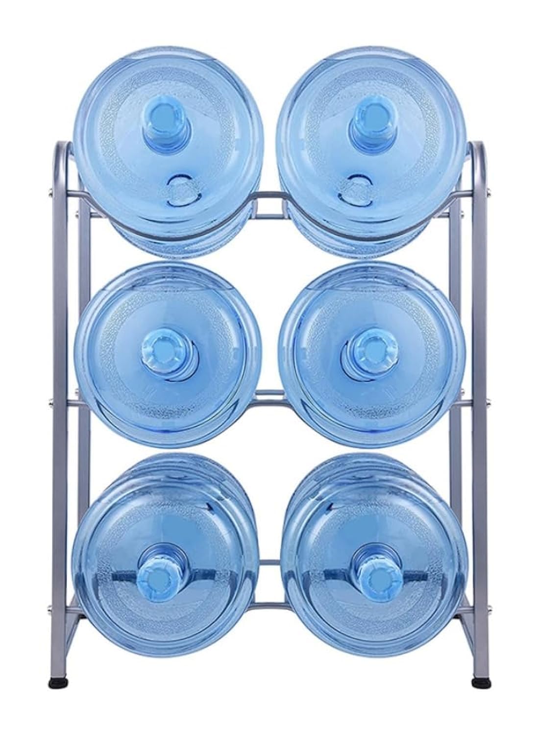 Rahalife 3-Tier Water Cooler Jug Rack for 6 Bottles Heavy Duty Detachable Kitchen Organization and Storage Shelf |5 Gallon Bottles Storage Rack|Water Bottle Holder