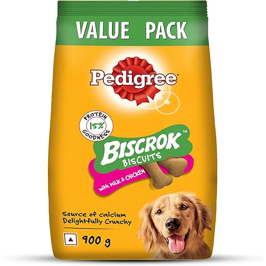 Pedigree Biscrok Dog Treats Chicken 900g 900 g