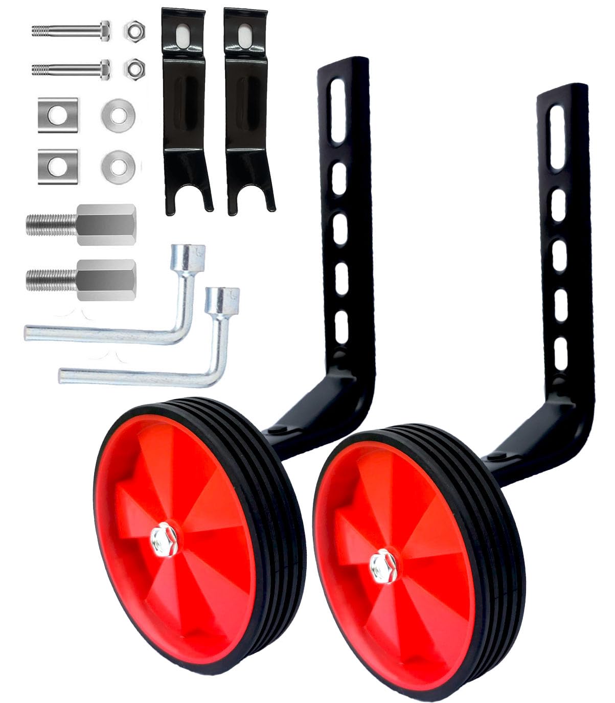 Bike Training Wheels for 12 14 16 18 20 Inch.Training Wheels for Kids Bike is Heavy Duty.Bicycle Training Wheels is Suitable Variable Speed and Single Speed Kids Bike