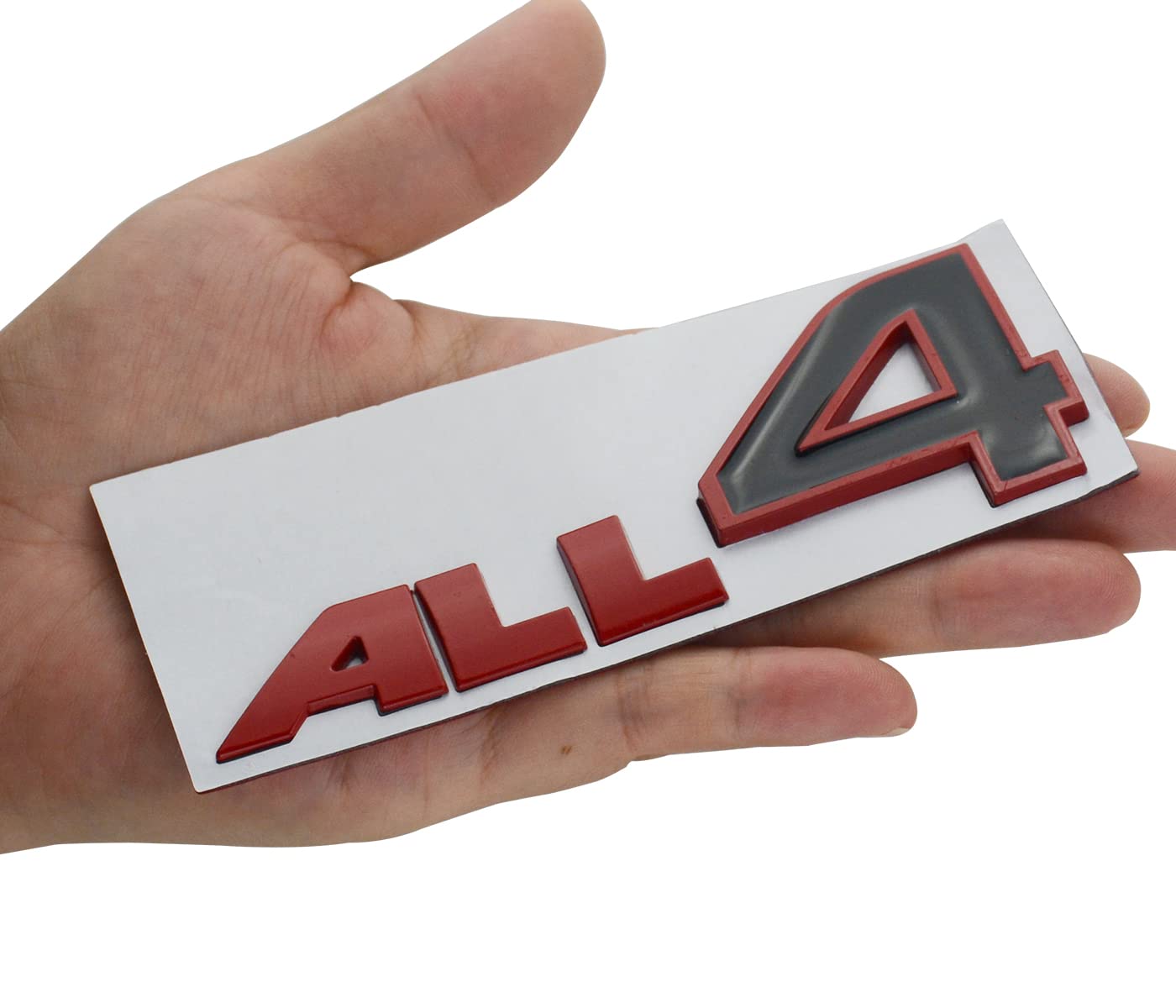 1Pc ALL4 Emblem 3D Metal Badge Car Stickers Decal Replacement for Cooper R60 R61 F60 (Red)